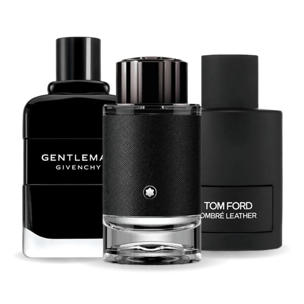 Set de 3 perfumes Tom Ford Ombre Leather, Givenchy Gentleman, Montblanc Explorer 100ml
