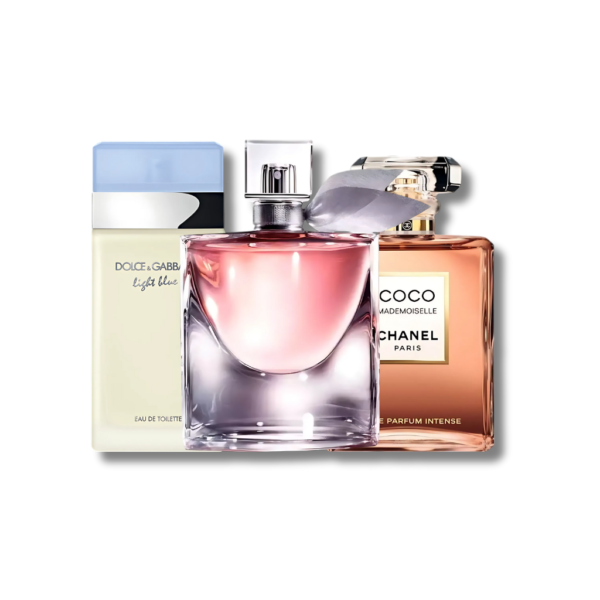 Set 3 Perfumes Light Blue, La Vie est Belle e Mademoiselle 100ml