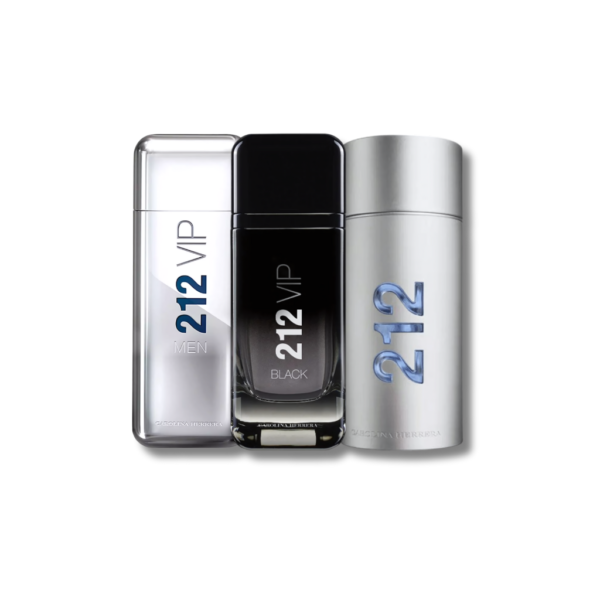 Set 3 Perfumes 212 VIP, 212 VIP MEN e 212 Black 100ml