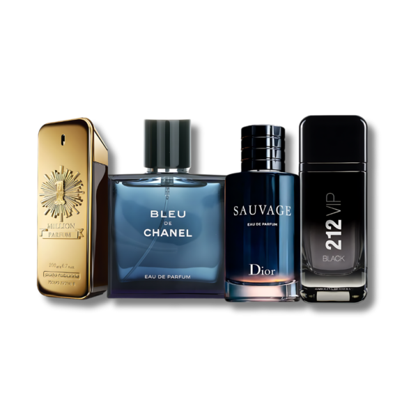 Set 4 Perfumes 1 Million, Bleu de Chanel, Sauvage e 212 VIP Black 100ml