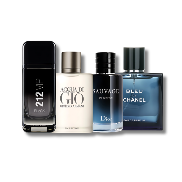 Set 4 Perfumes Sauvage,Creed,Giorgi Armani e Bleu de chanel 100ml