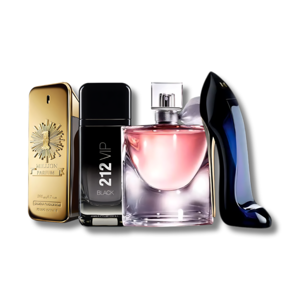 Set 4 Perfumes 1 Million, Good girl, La vi est belle e 212 VIP Black 100ml